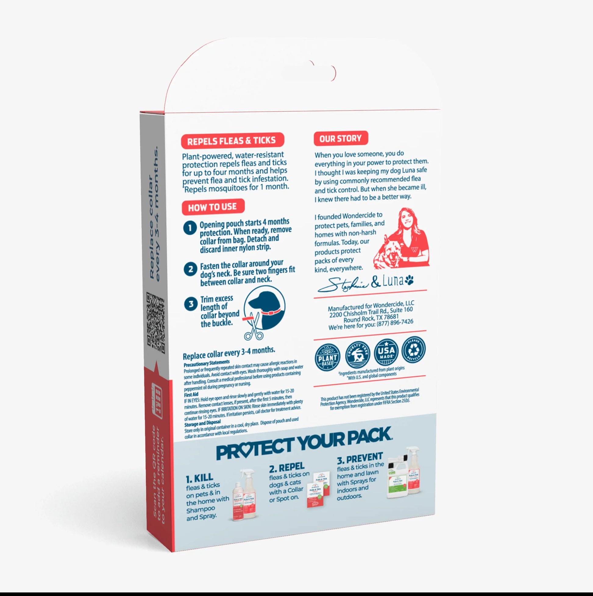 Flea & Tick Collar for Dogs + Cats with Natural Essential Oils