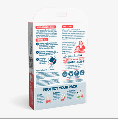 Flea & Tick Collar for Dogs + Cats with Natural Essential Oils